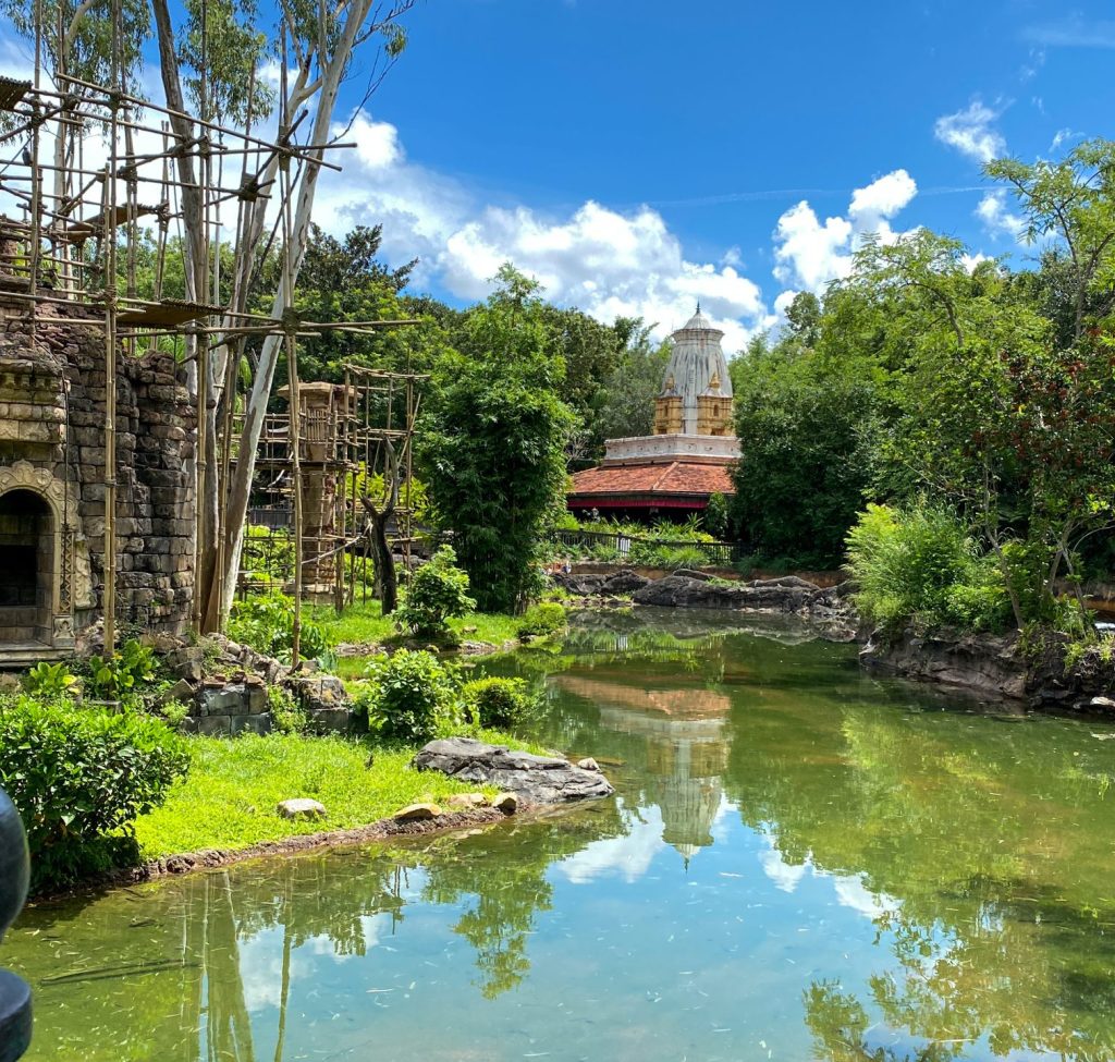 orlando, FL USA - July 18, 2020: The beautiful lanscaping at Animal Kingdom at  Walt Disney World  in Orlando, Florida.