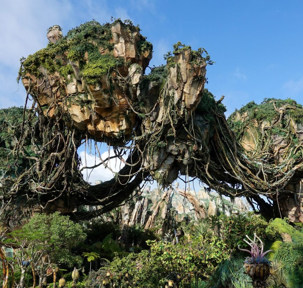 orlando, FL USA -May 12, 2019: The floating mountains in the movie Avatar at Animal Kingdom at  Walt Disney World  in Orlando, Florida.